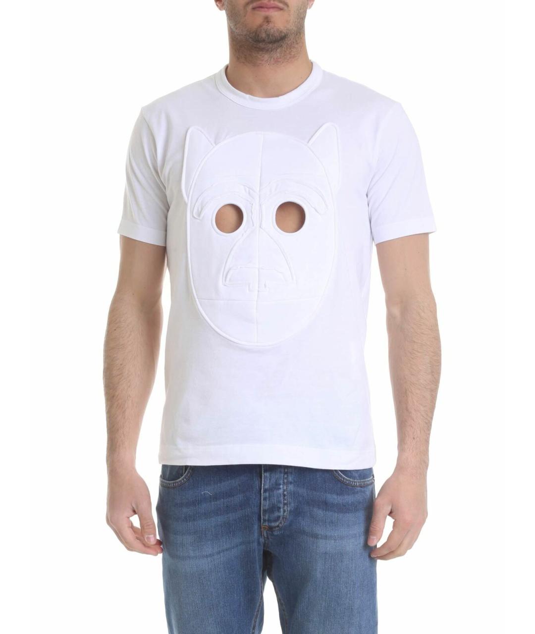 COMME DES GARÇONS SHIRT Белая хлопковая футболка, фото 1
