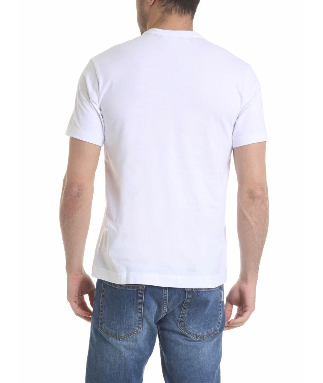 COMME DES GARÇONS SHIRT Белая хлопковая футболка, фото 3