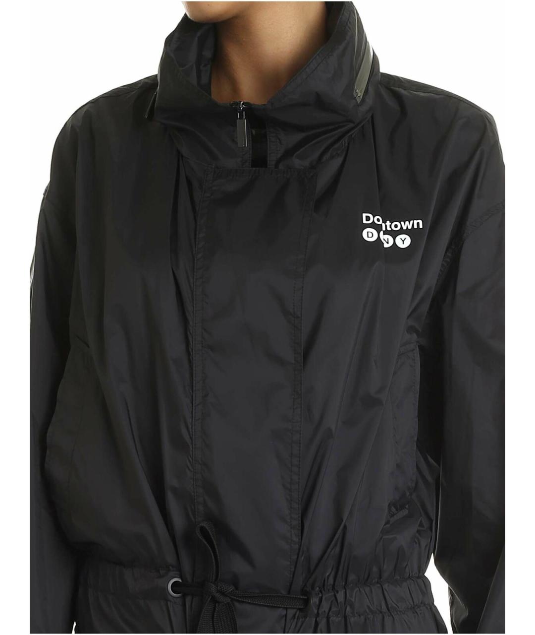 DKNY Черное полиамидовое пальто, фото 4
