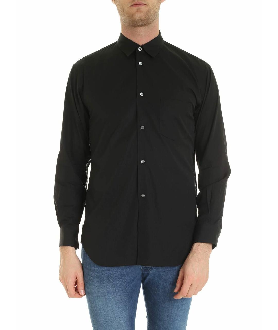 COMME DES GARÇONS SHIRT Черная хлопковая классическая рубашка, фото 1