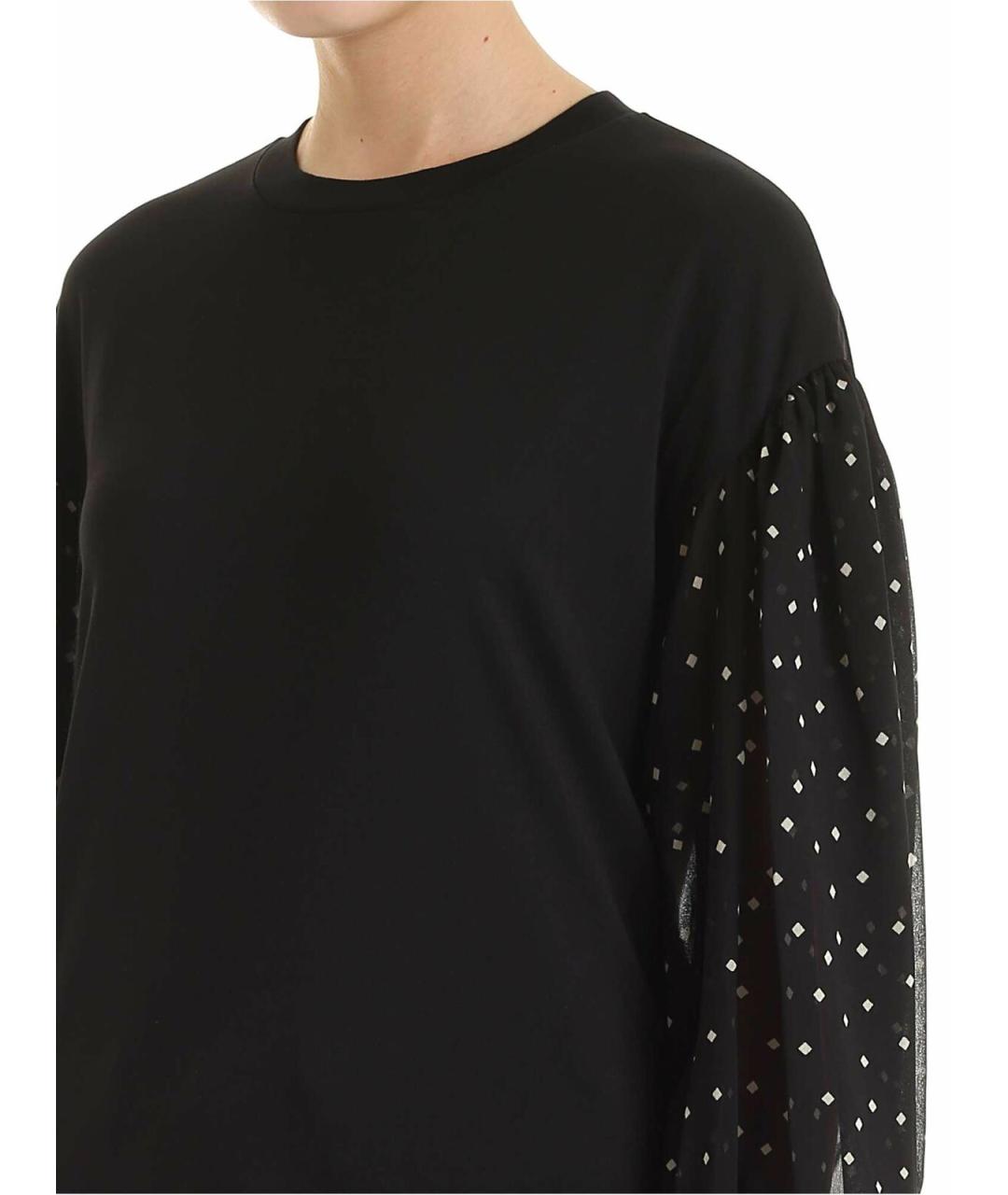DKNY Черная полиэстеровая блузы, фото 4