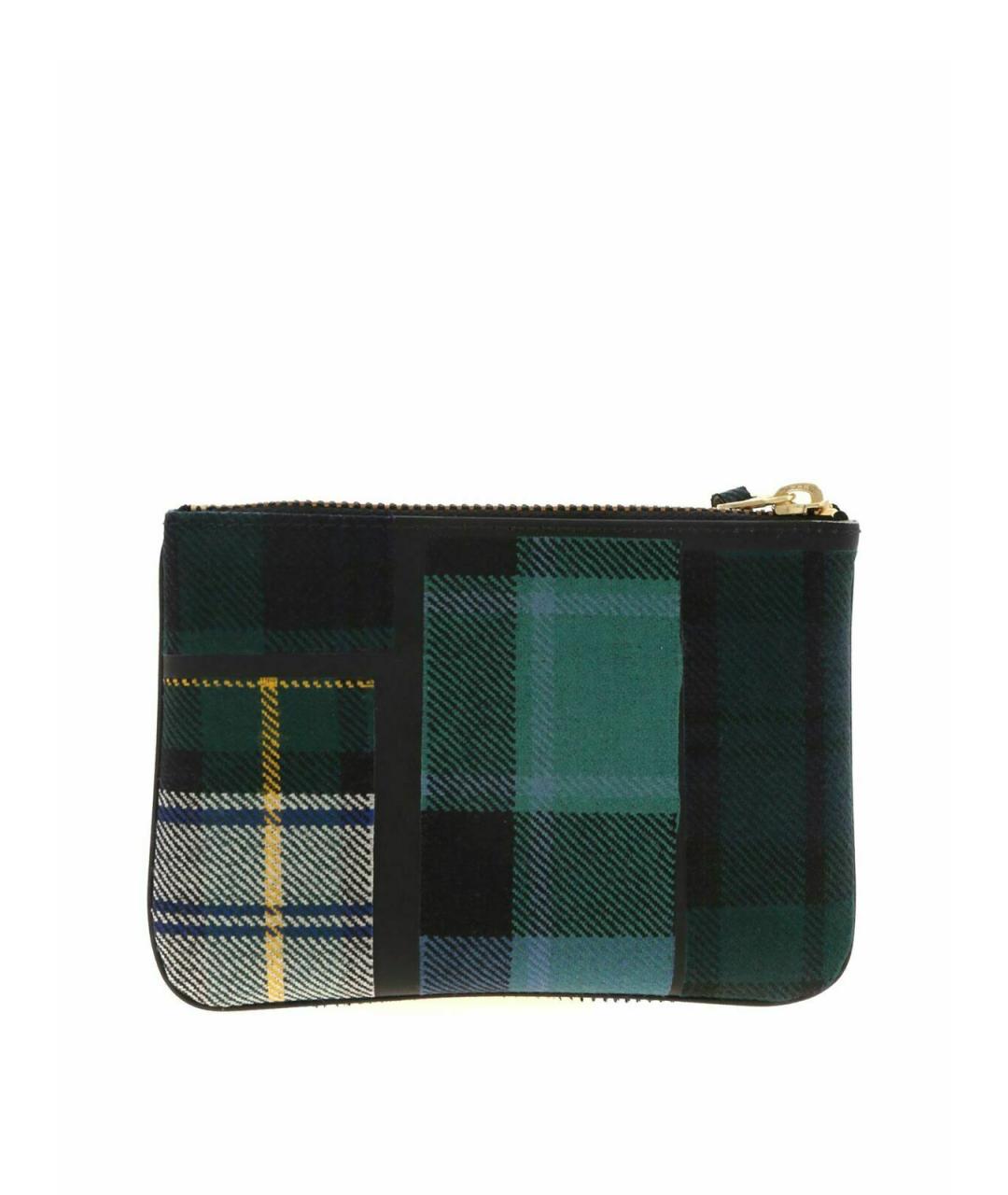 COMME DES GARÇONS WALLET Зеленая шерстяная барсетка, фото 3