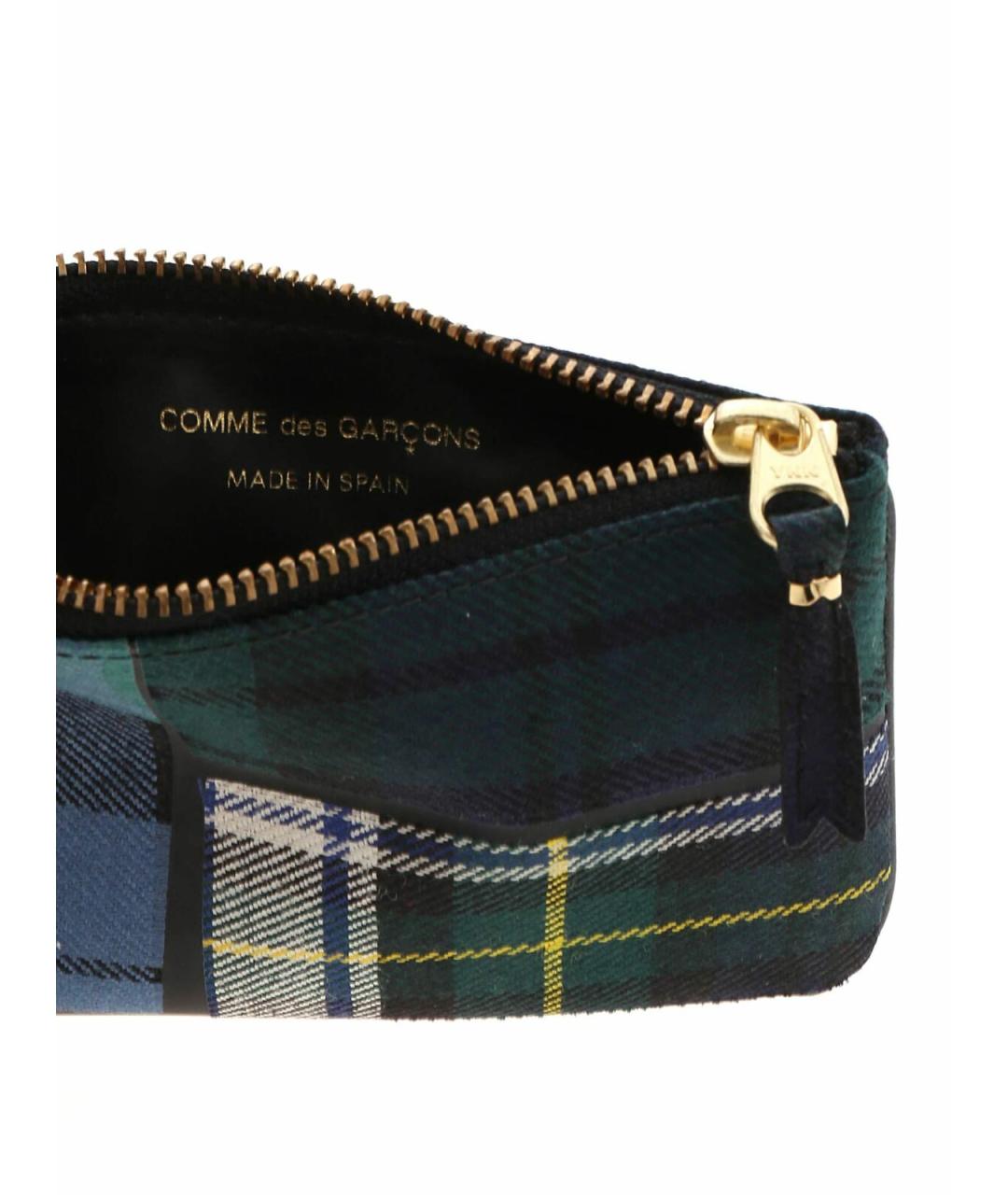 COMME DES GARÇONS WALLET Зеленая шерстяная барсетка, фото 5