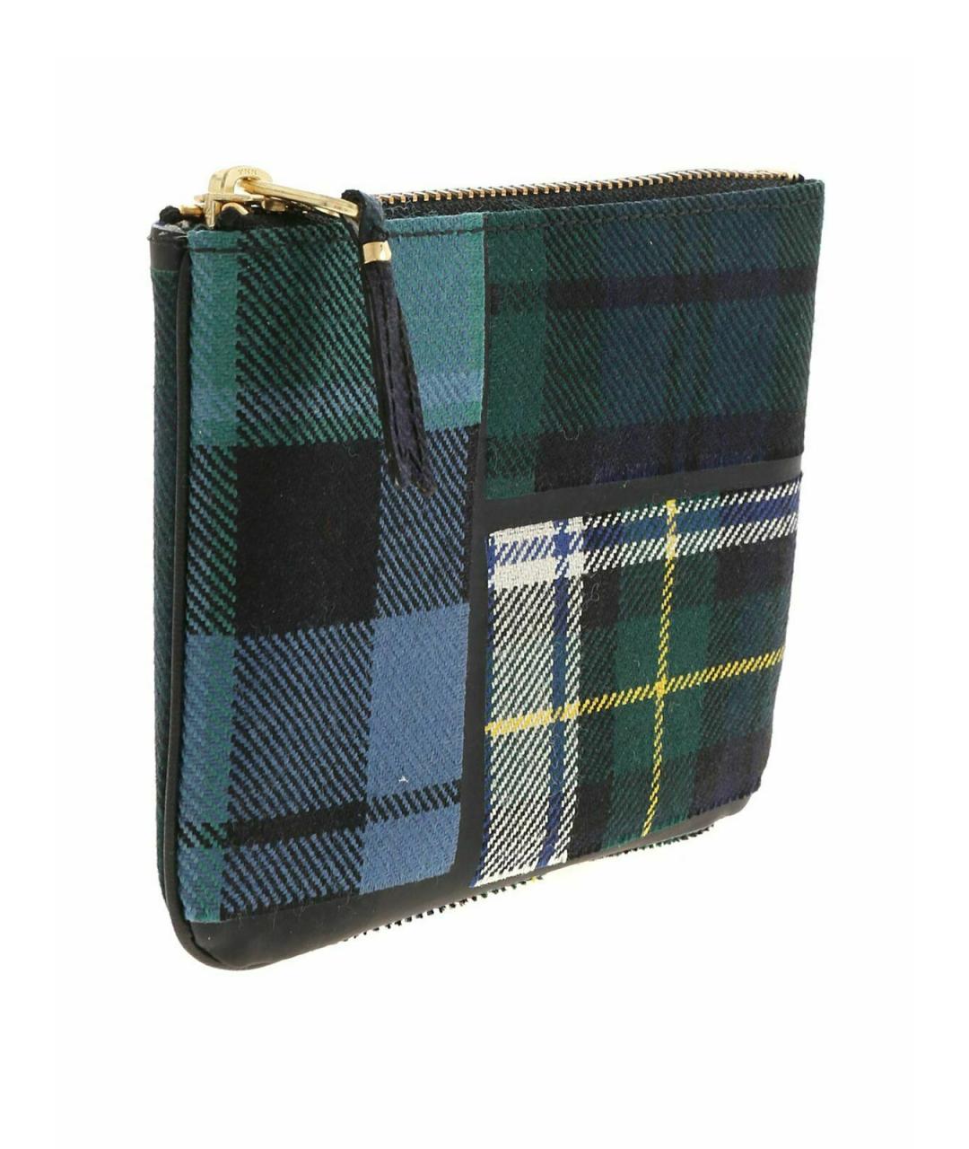 COMME DES GARÇONS WALLET Зеленая шерстяная барсетка, фото 2