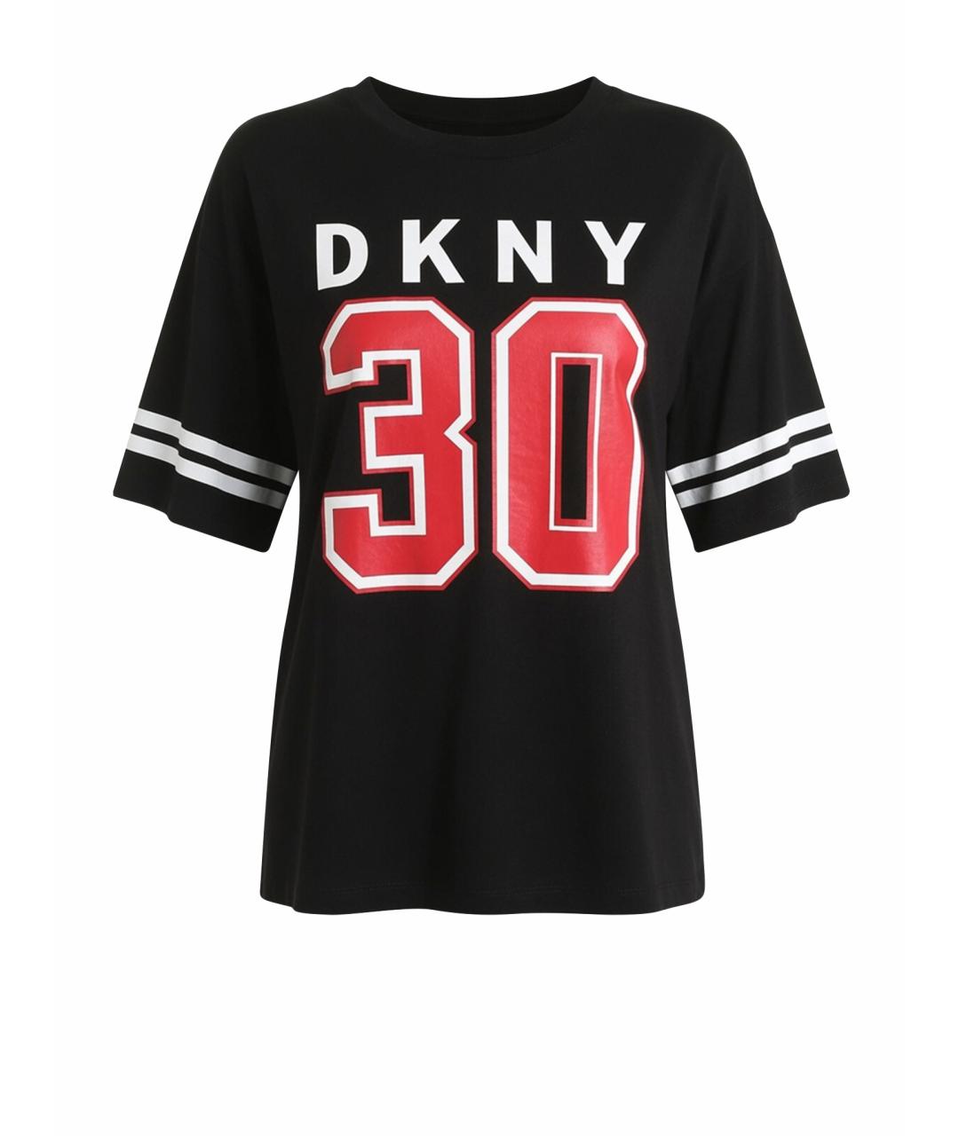 DKNY Черная хлопковая футболка, фото 1