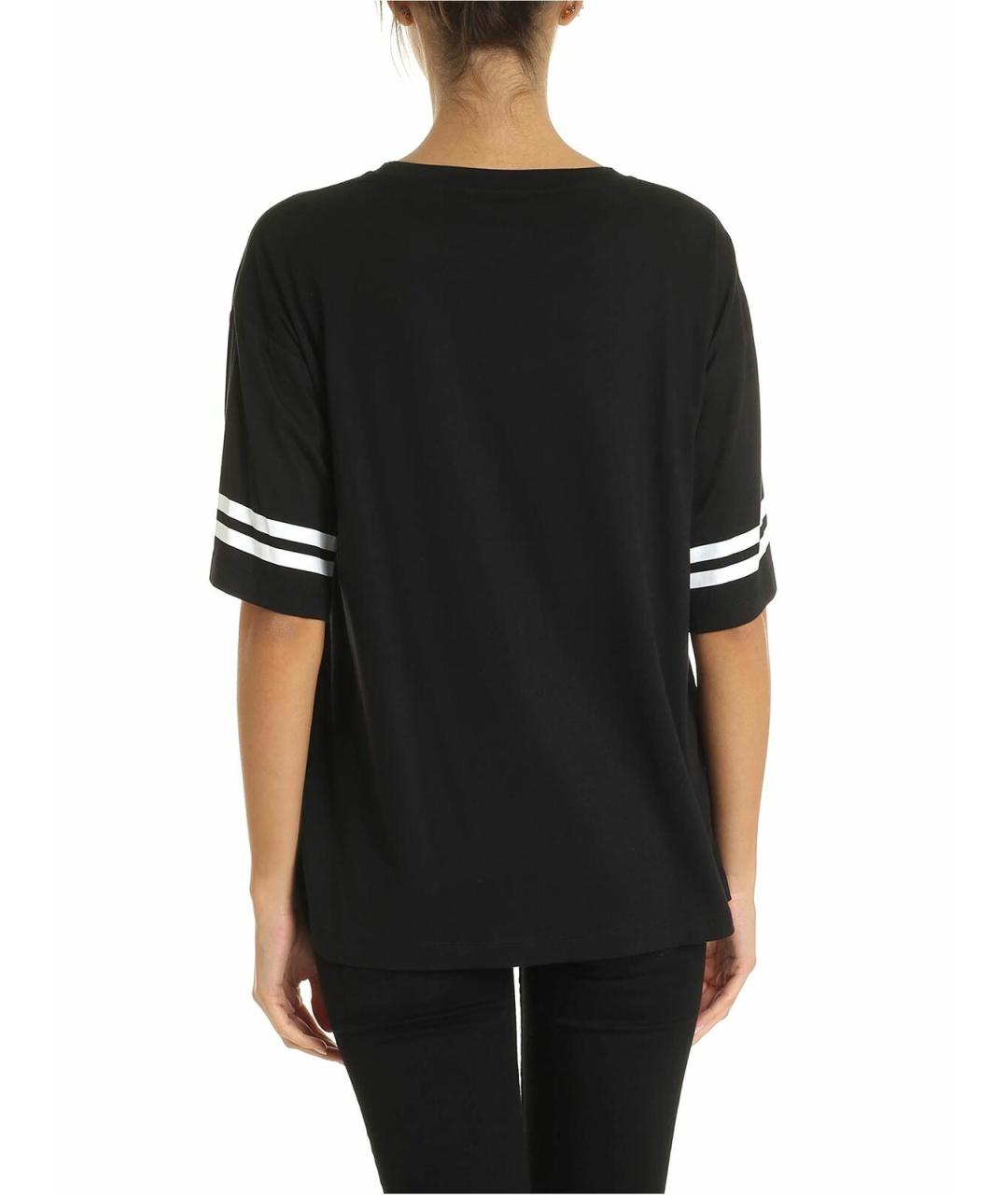 DKNY Черная хлопковая футболка, фото 3