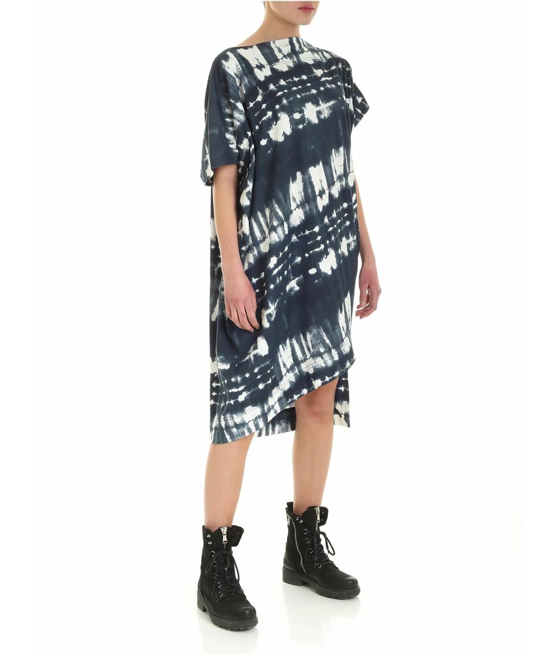 VIVIENNE WESTWOOD Синее хлопковое повседневное платье, фото 2