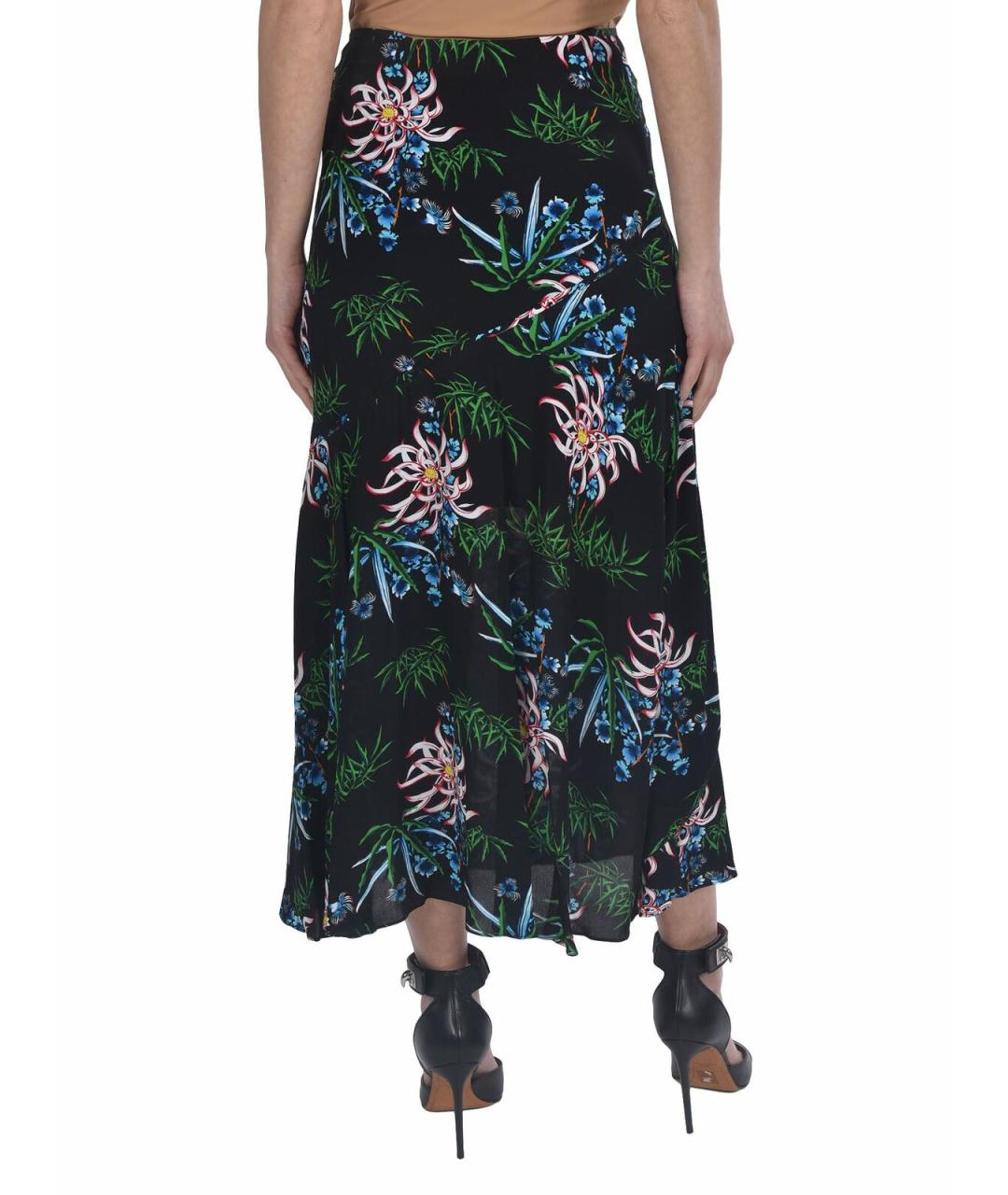 KENZO Черная полиэстеровая юбка миди, фото 3