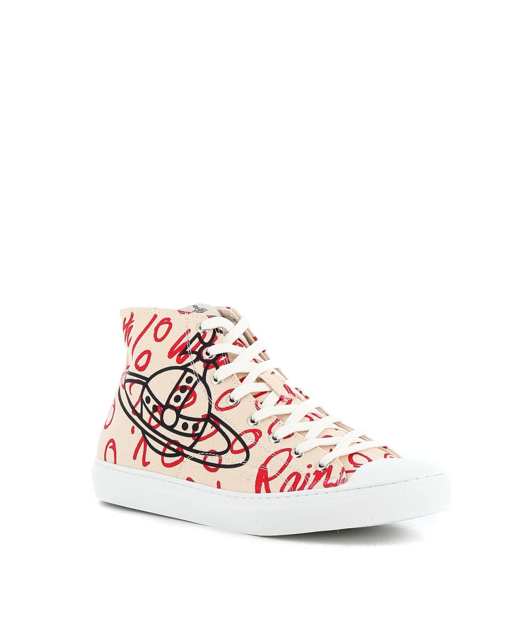 VIVIENNE WESTWOOD Мульти текстильные низкие кроссовки / кеды, фото 2