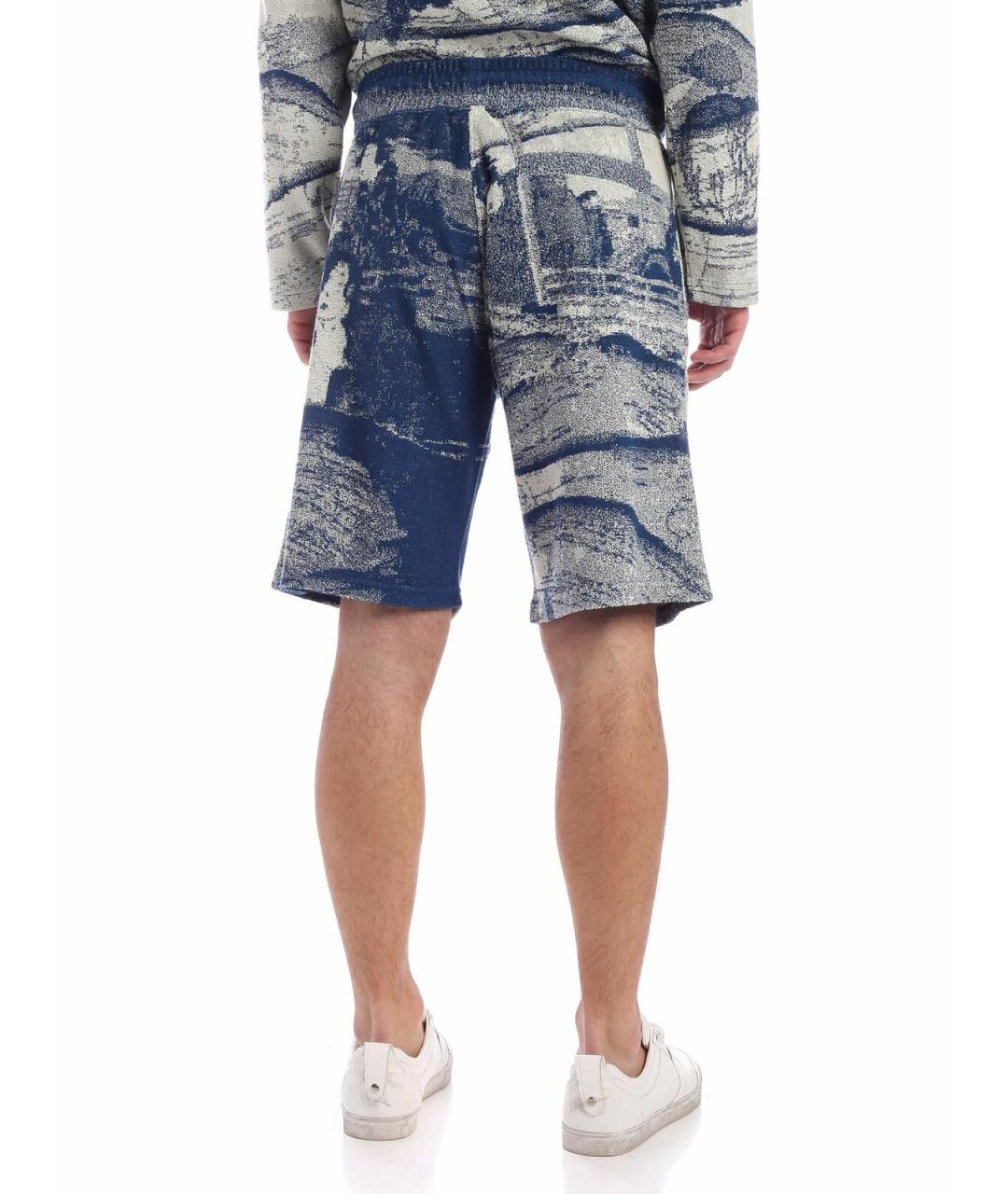 KENZO Синие хлопковые шорты, фото 3