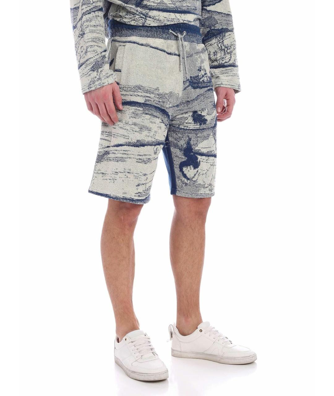 KENZO Синие хлопковые шорты, фото 2
