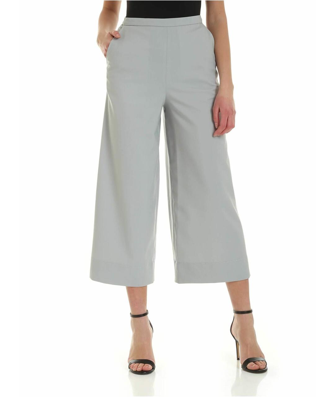 SEE BY CHLOE Серые полиэстеровые брюки широкие, фото 1