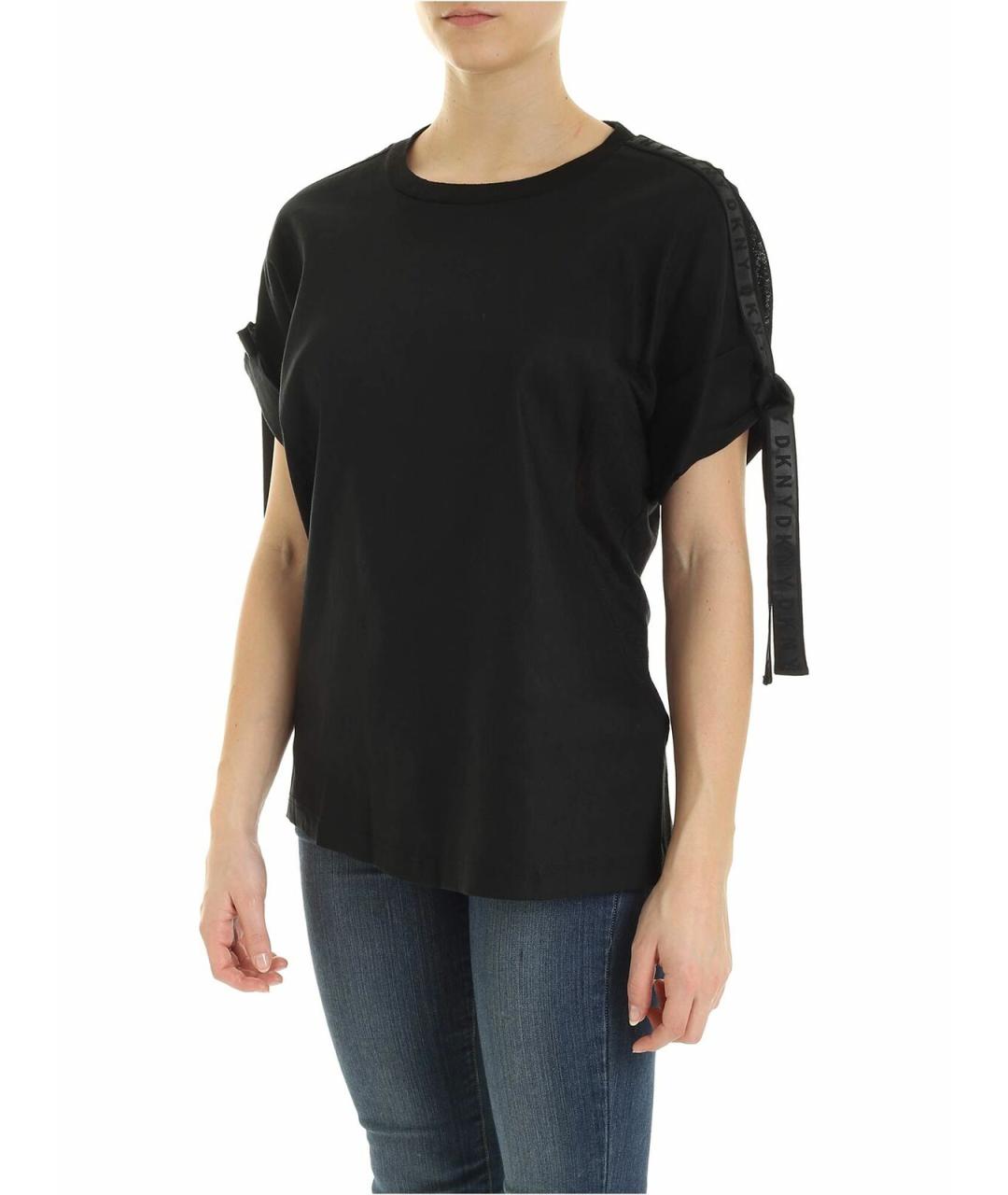 DKNY Черная полиэстеровая футболка, фото 2