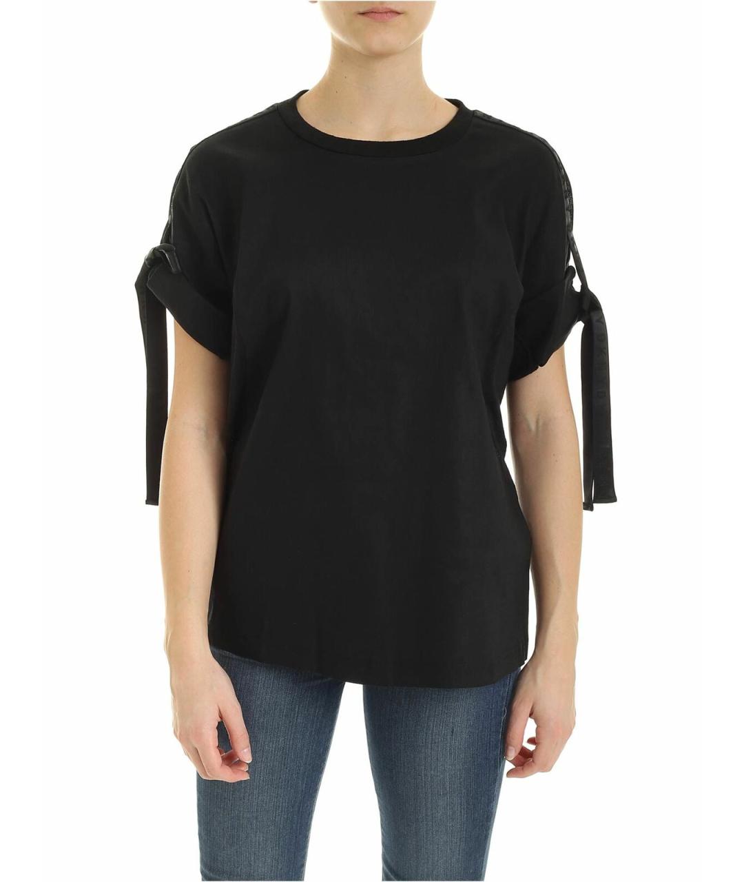 DKNY Черная полиэстеровая футболка, фото 1