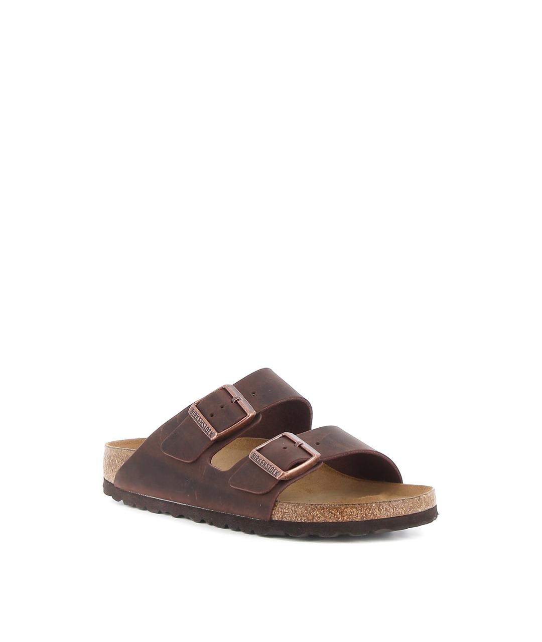 BIRKENSTOCK Коричневые кожаные сандалии, фото 2