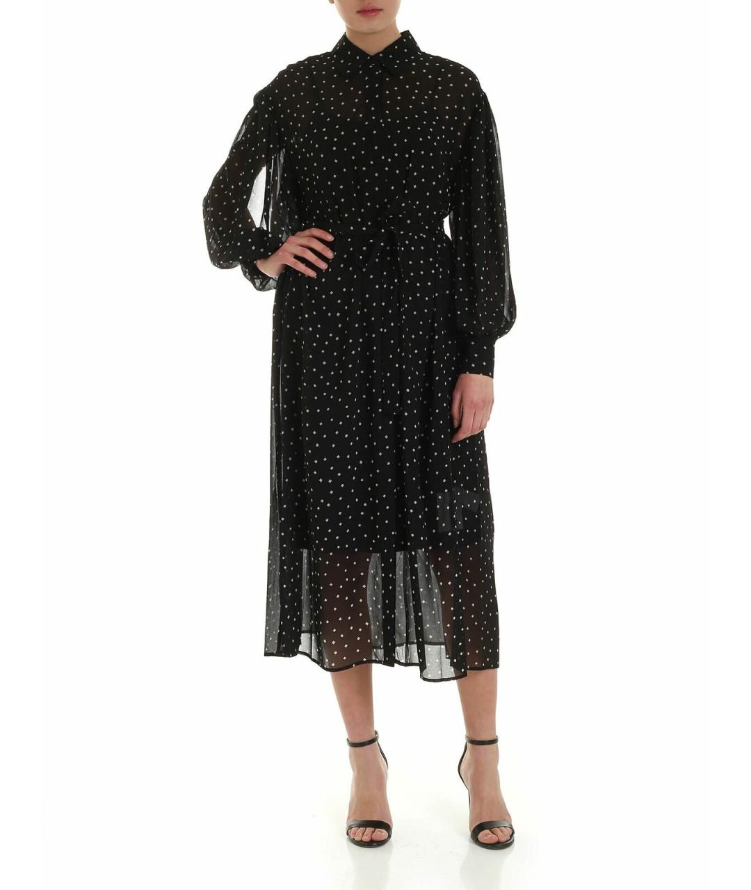 DKNY Черное полиэстеровое платье, фото 1