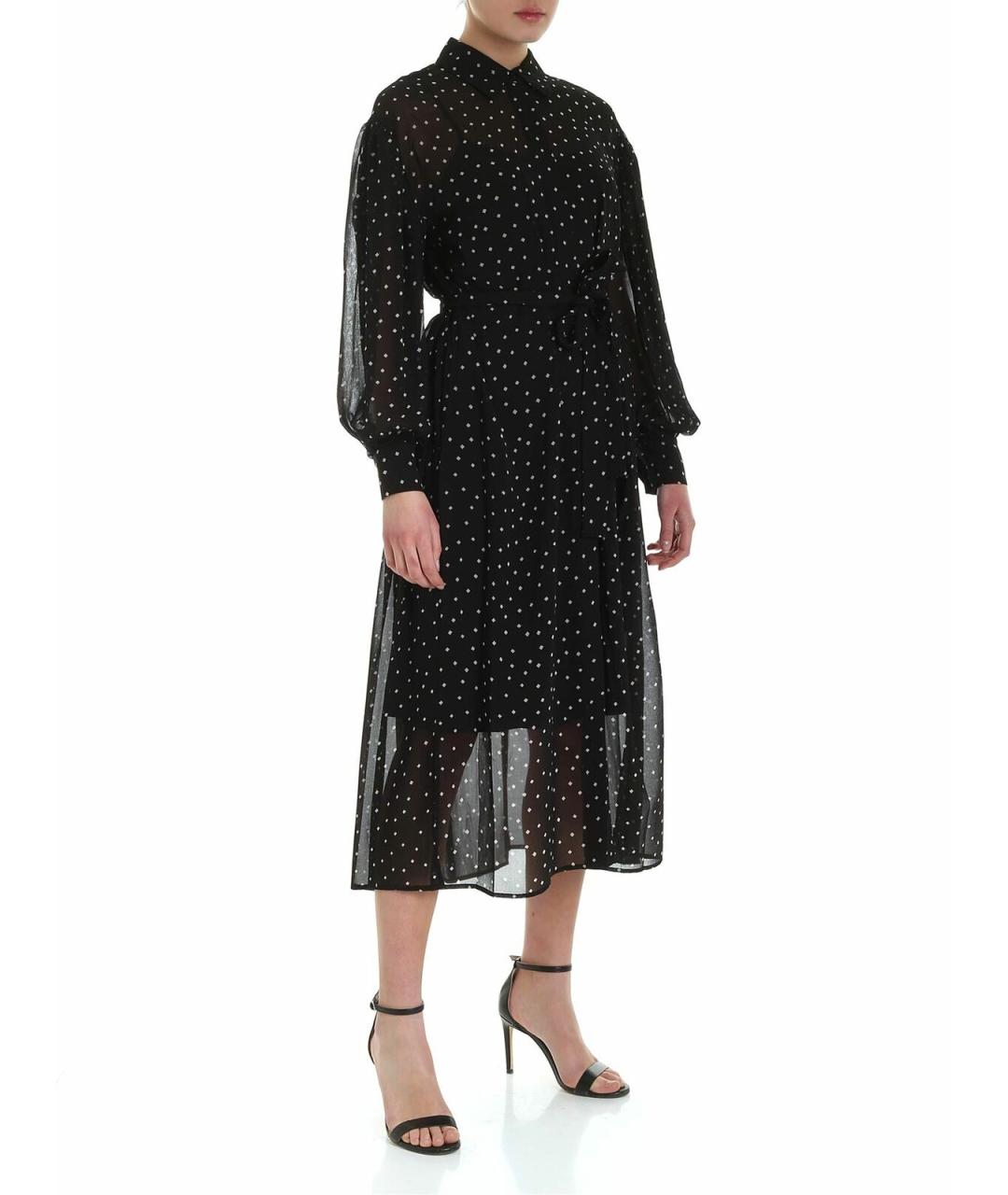 DKNY Черное полиэстеровое платье, фото 2
