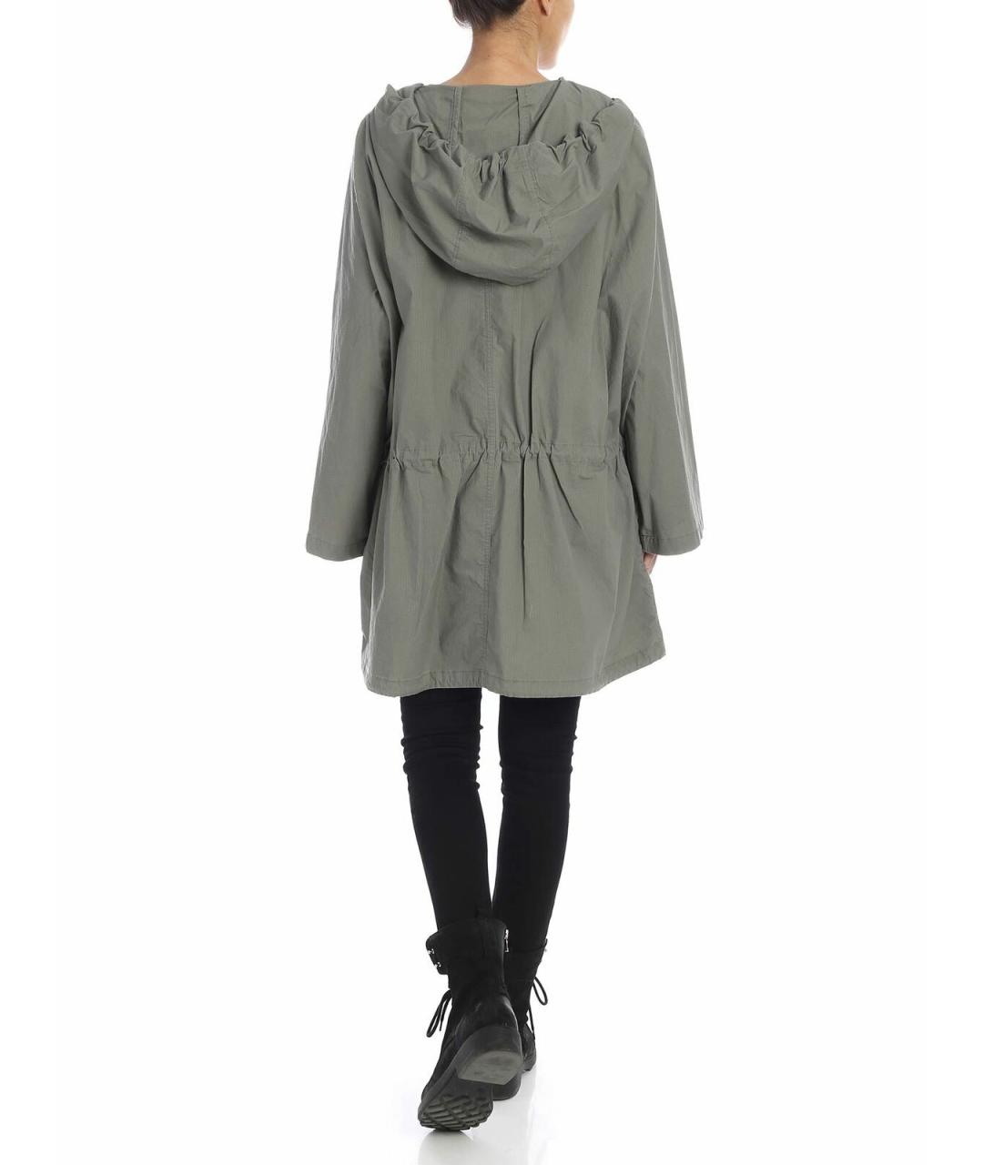 DKNY Зеленое хлопковое пальто, фото 3