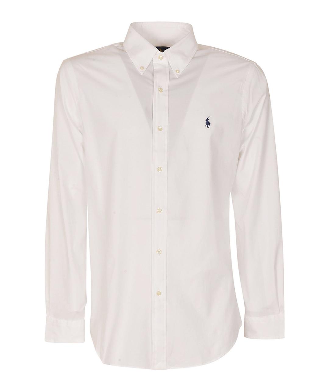 POLO RALPH LAUREN Белая хлопковая классическая рубашка, фото 1