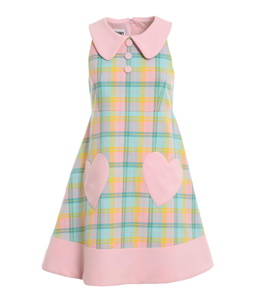 MOSCHINO Мульти хлопковое коктейльное платье, фото 1