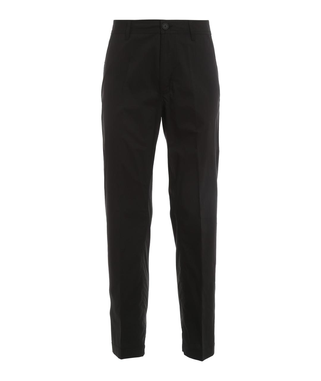 VERSACE JEANS COUTURE Черные хлопковые повседневные брюки, фото 1