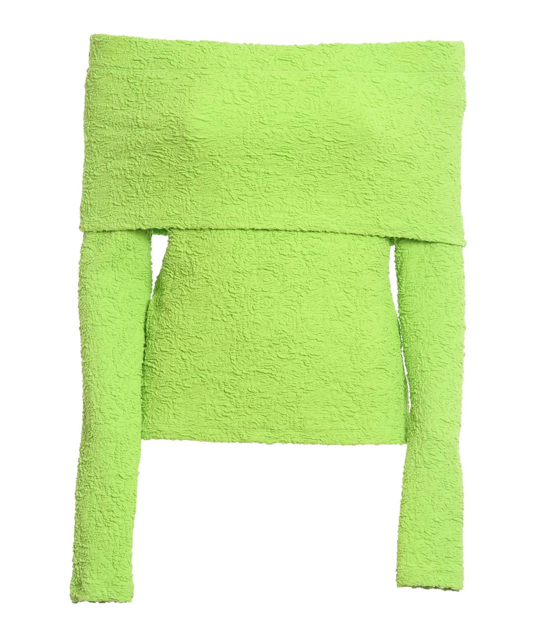 MSGM Зеленая хлопковая блузы, фото 1