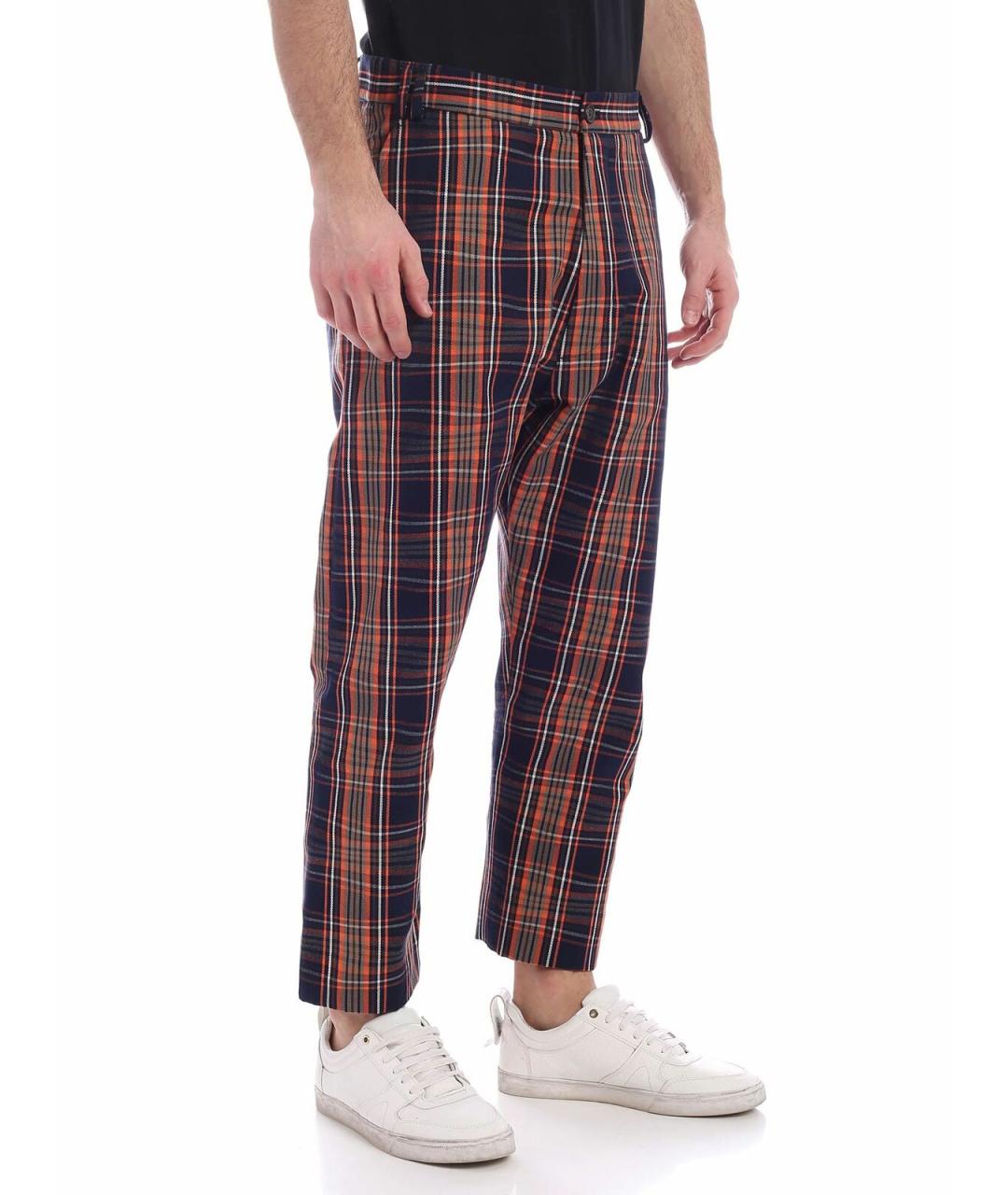 VIVIENNE WESTWOOD Мульти хлопковые повседневные брюки, фото 2