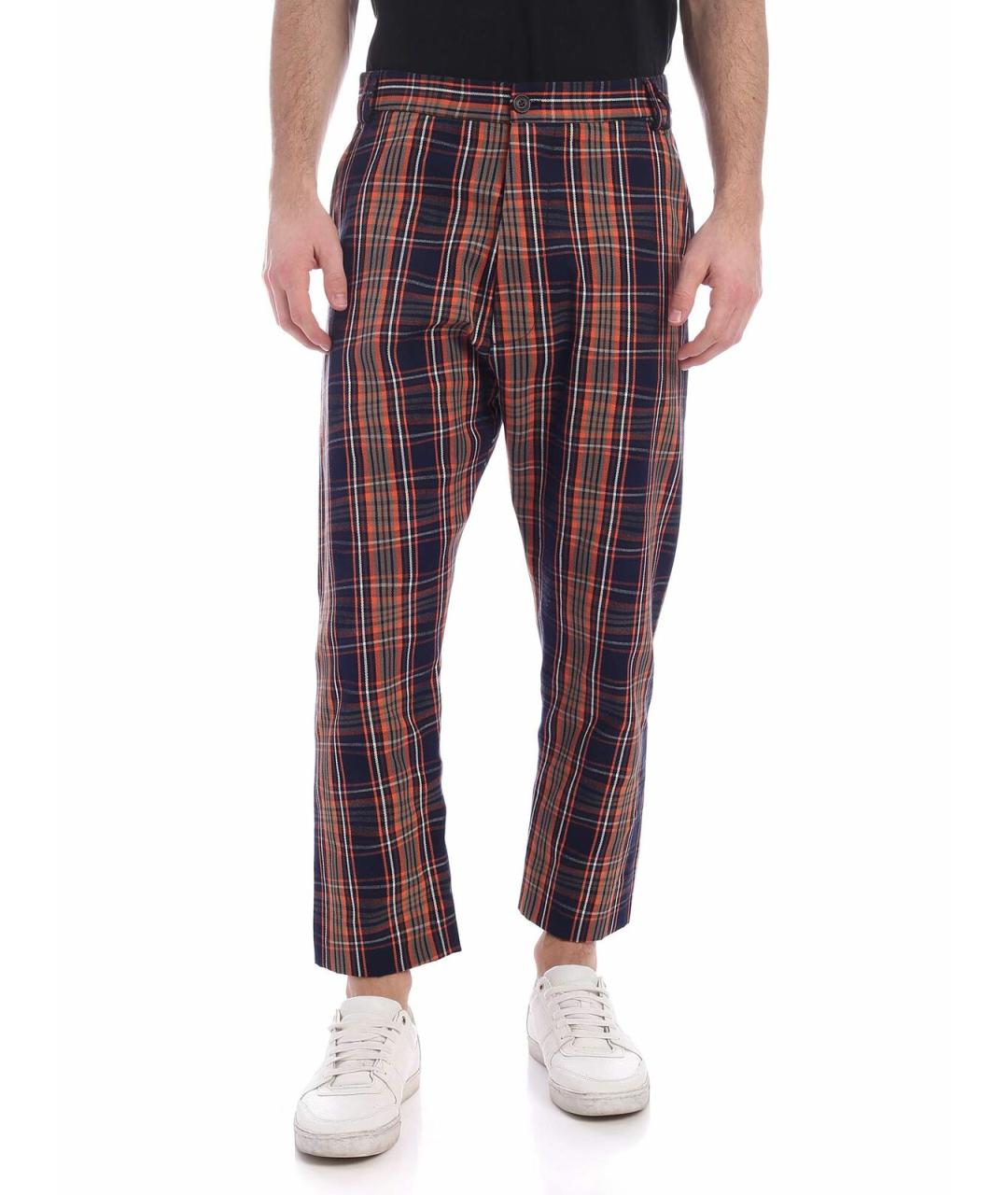 VIVIENNE WESTWOOD Мульти хлопковые повседневные брюки, фото 1