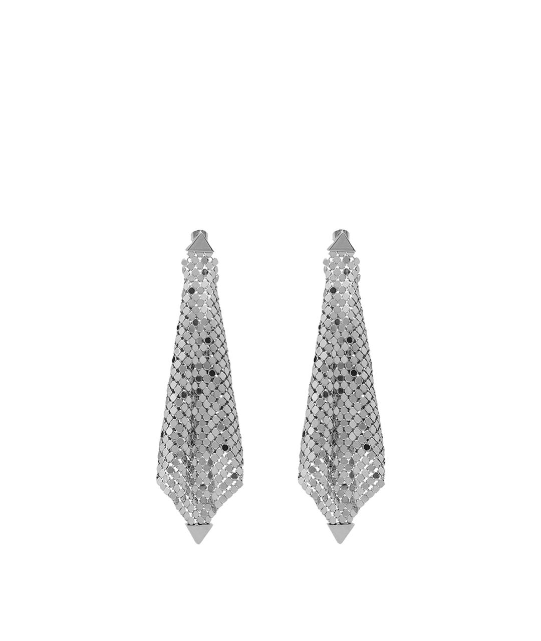 PACO RABANNE Серебряные латунные серьги, фото 1