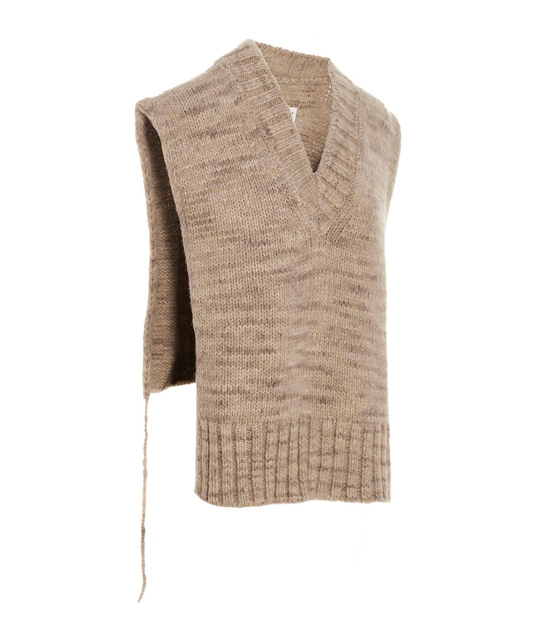 MAISON MARGIELA Бежевая хлопковая жилетка, фото 2