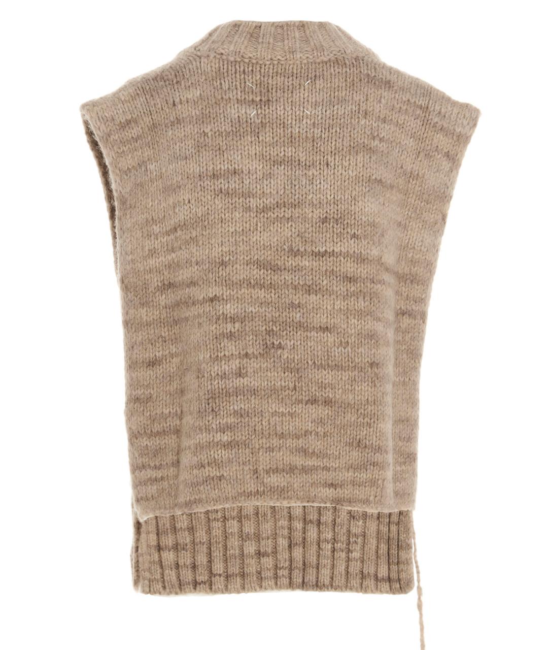 MAISON MARGIELA Бежевая хлопковая жилетка, фото 3