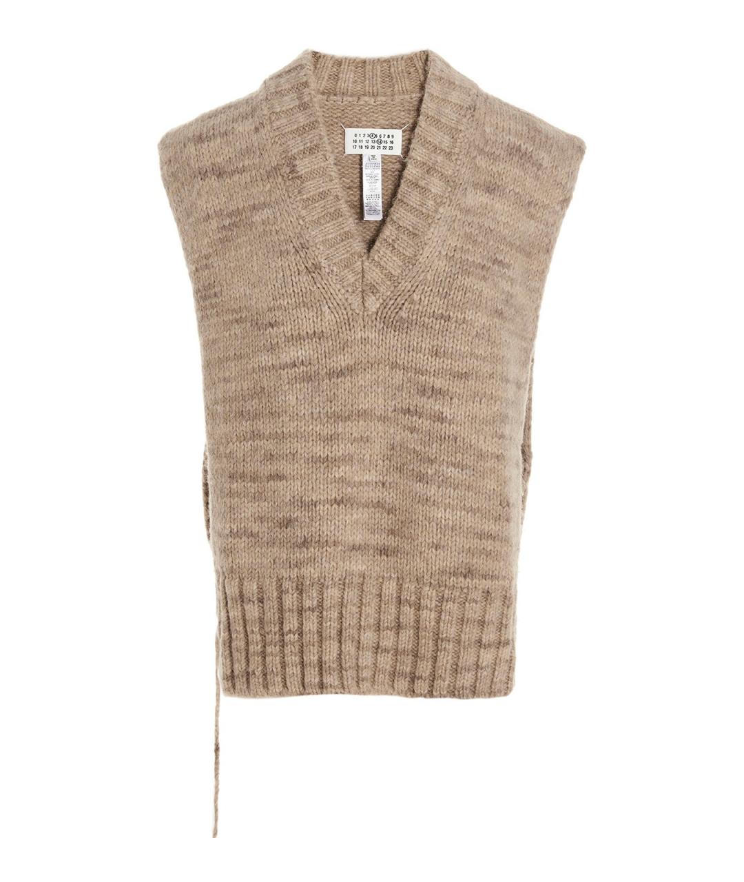 MAISON MARGIELA Бежевая хлопковая жилетка, фото 1