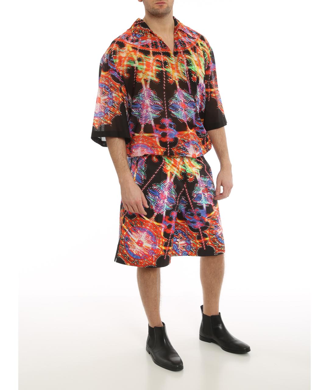 DOLCE&GABBANA Мульти хлопковые шорты, фото 4
