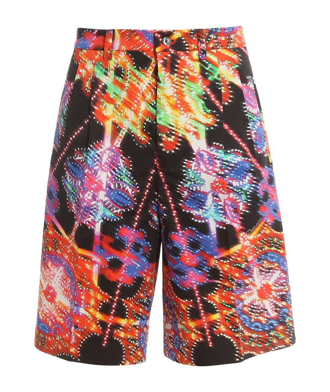 DOLCE&GABBANA Мульти хлопковые шорты, фото 1