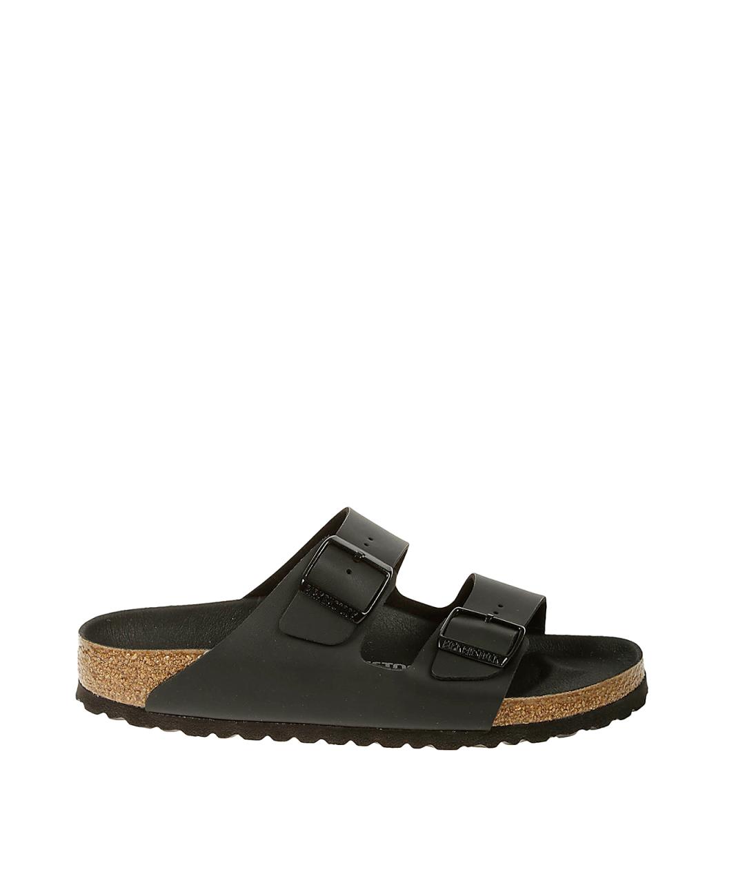 BIRKENSTOCK Черные кожаные сандалии, фото 1
