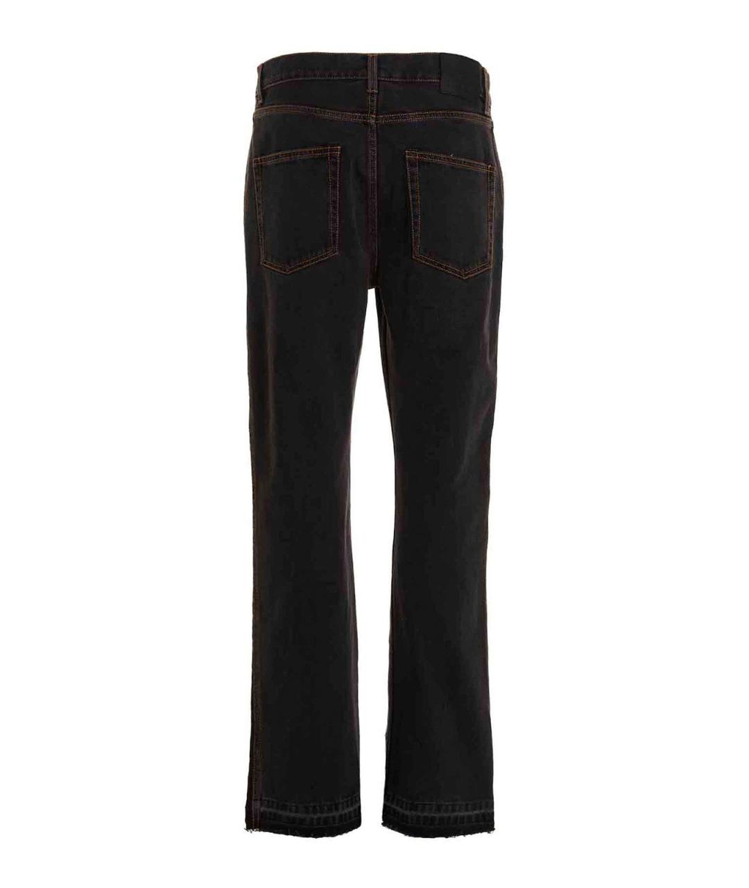 ALEXANDER MCQUEEN Черные хлопковые прямые джинсы, фото 3