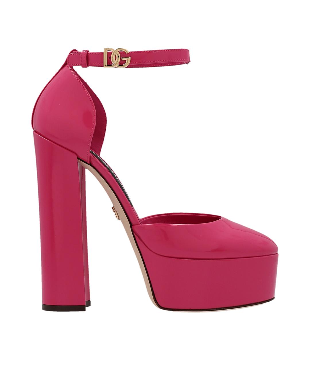 DOLCE&GABBANA Фуксия туфли из лакированной кожи, фото 1