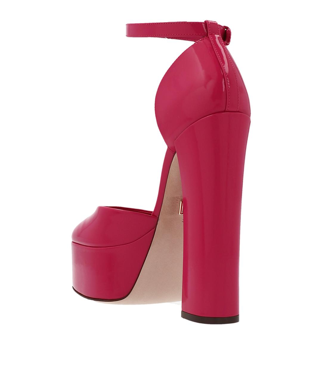 DOLCE&GABBANA Фуксия туфли из лакированной кожи, фото 2