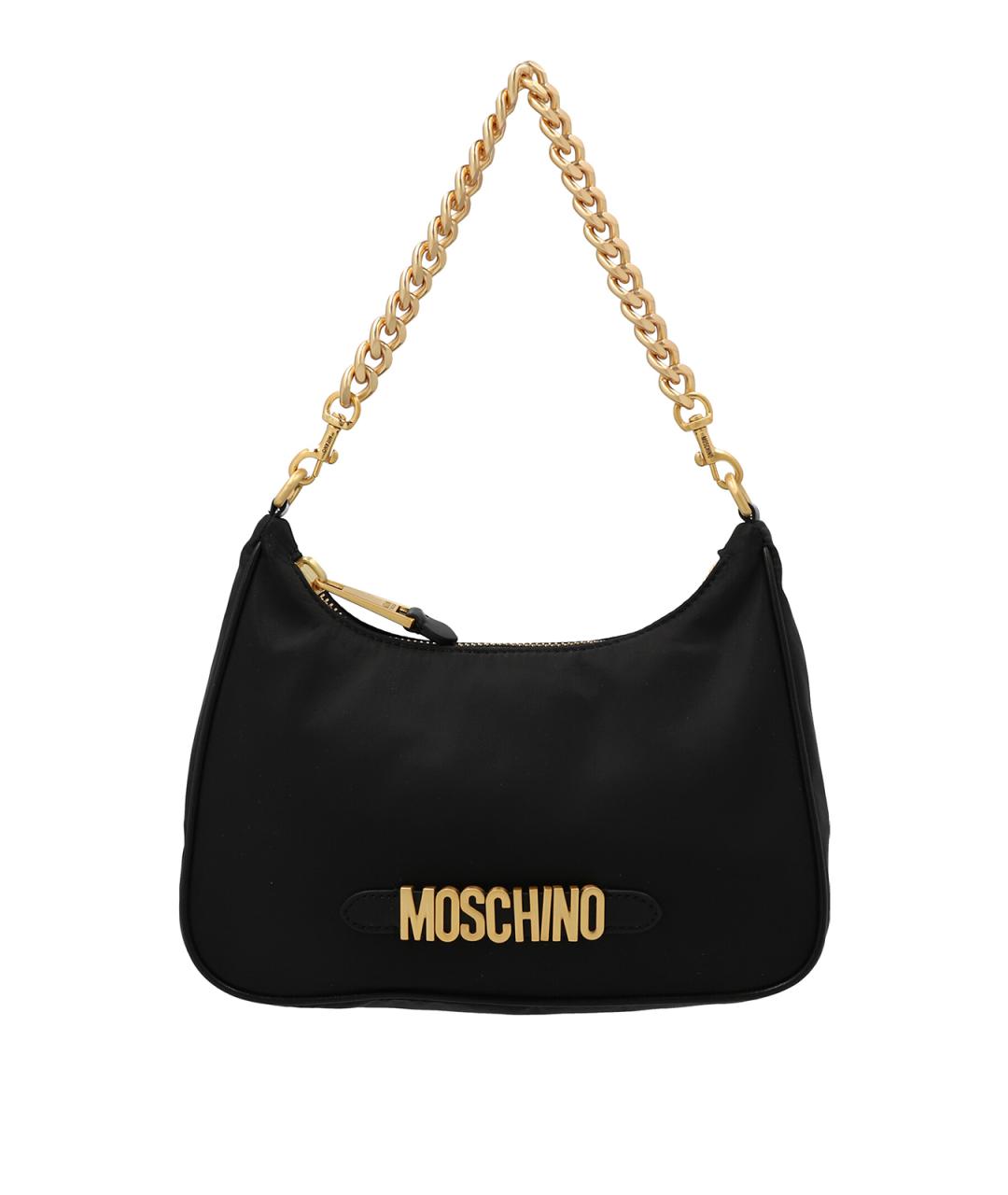 MOSCHINO Черная хлопковая сумка через плечо, фото 1