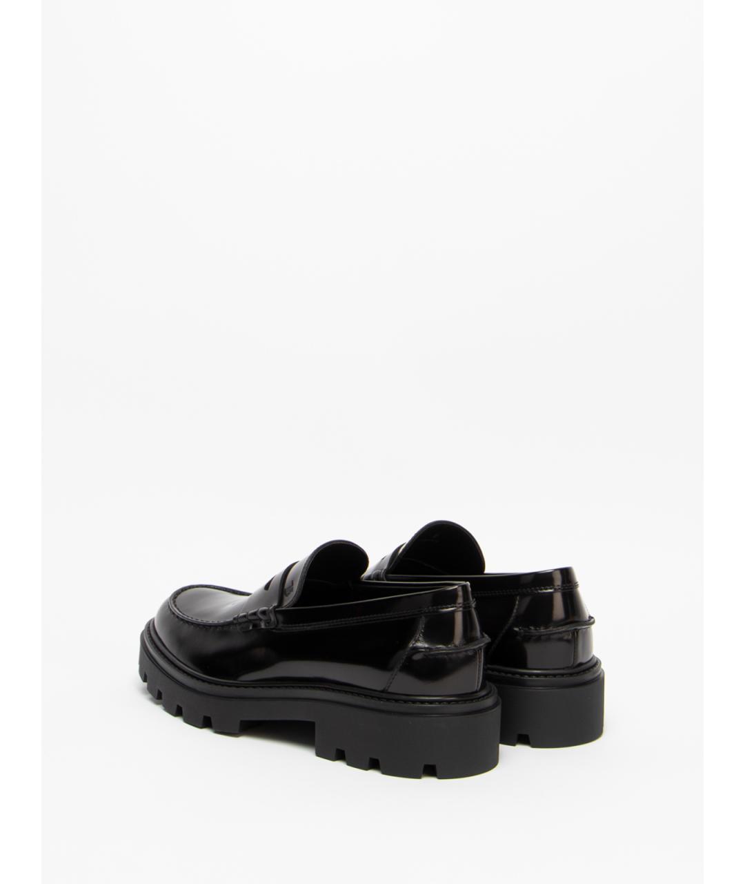 TOD'S Черные кожаные лоферы, фото 3