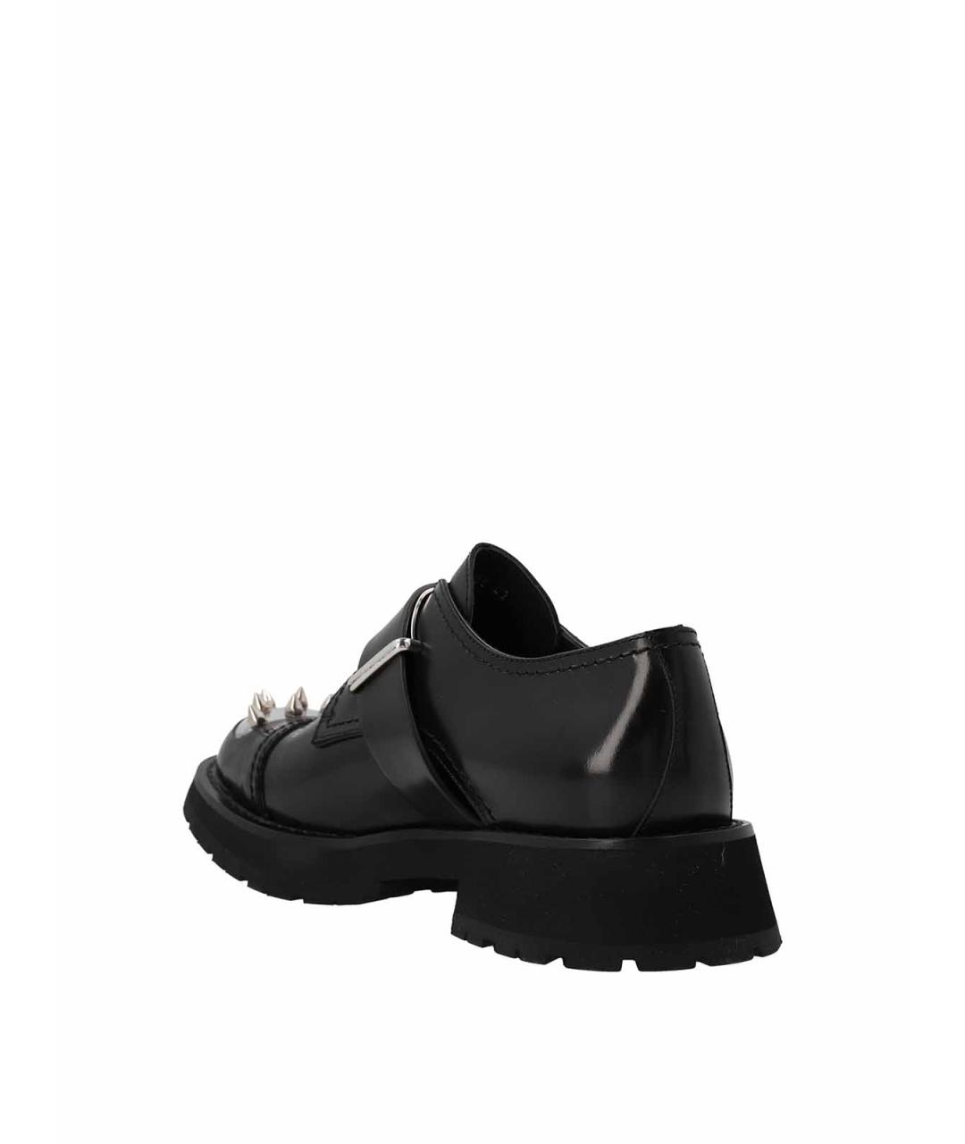 ALEXANDER MCQUEEN Черные кожаные лоферы, фото 2
