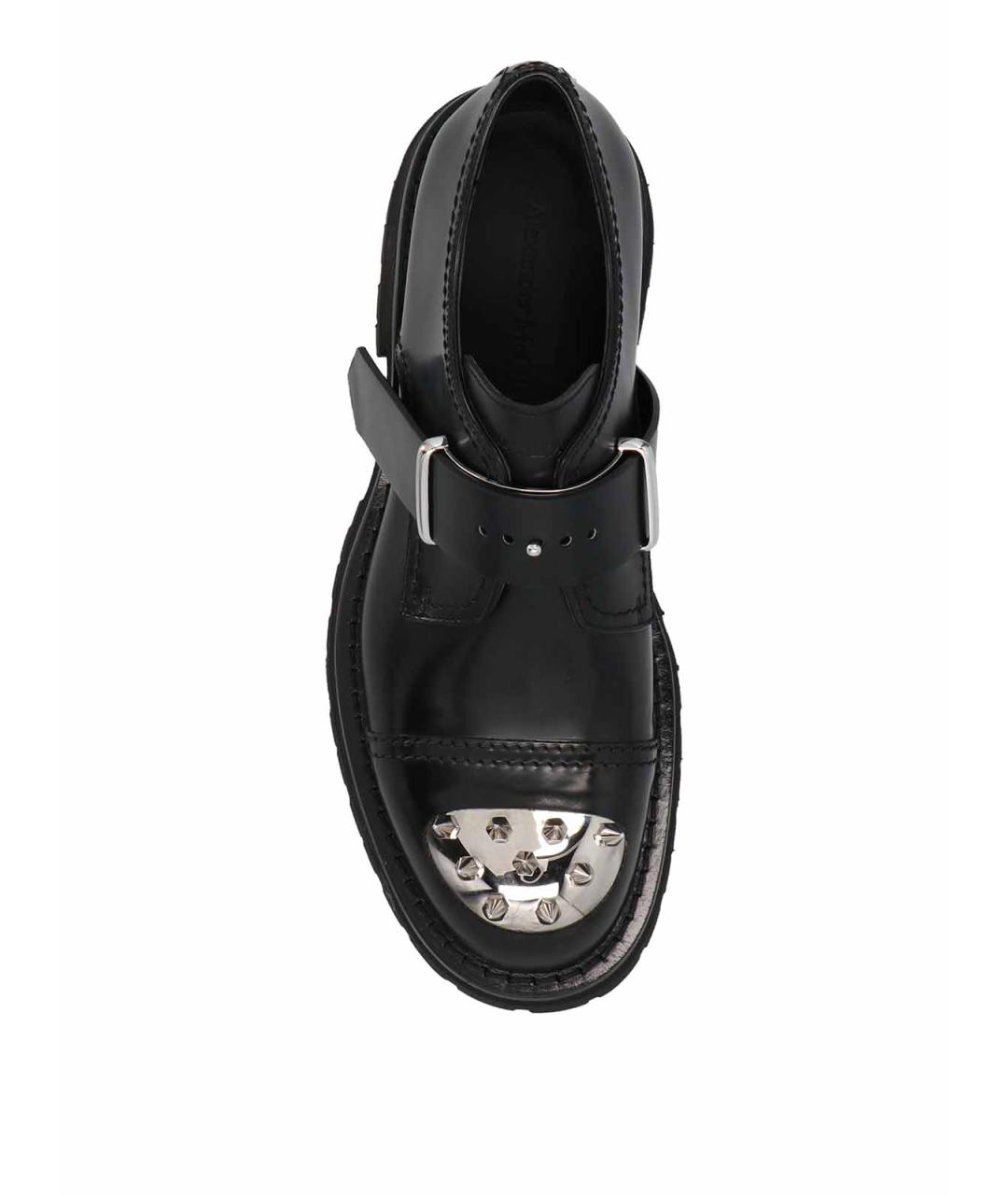 ALEXANDER MCQUEEN Черные кожаные лоферы, фото 3
