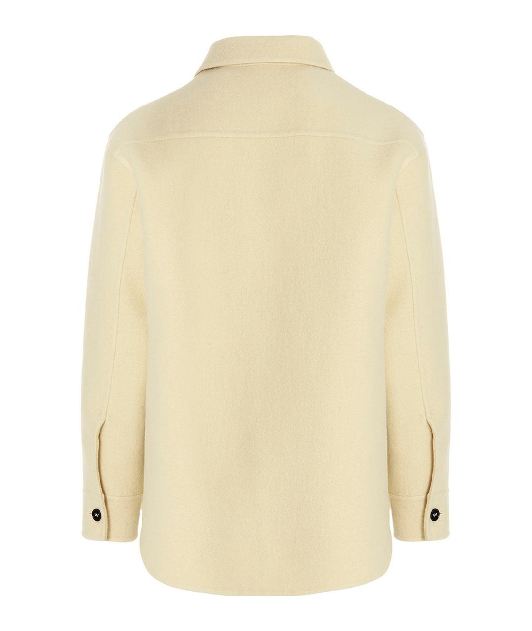 JIL SANDER Желтая шерстяная куртка, фото 2