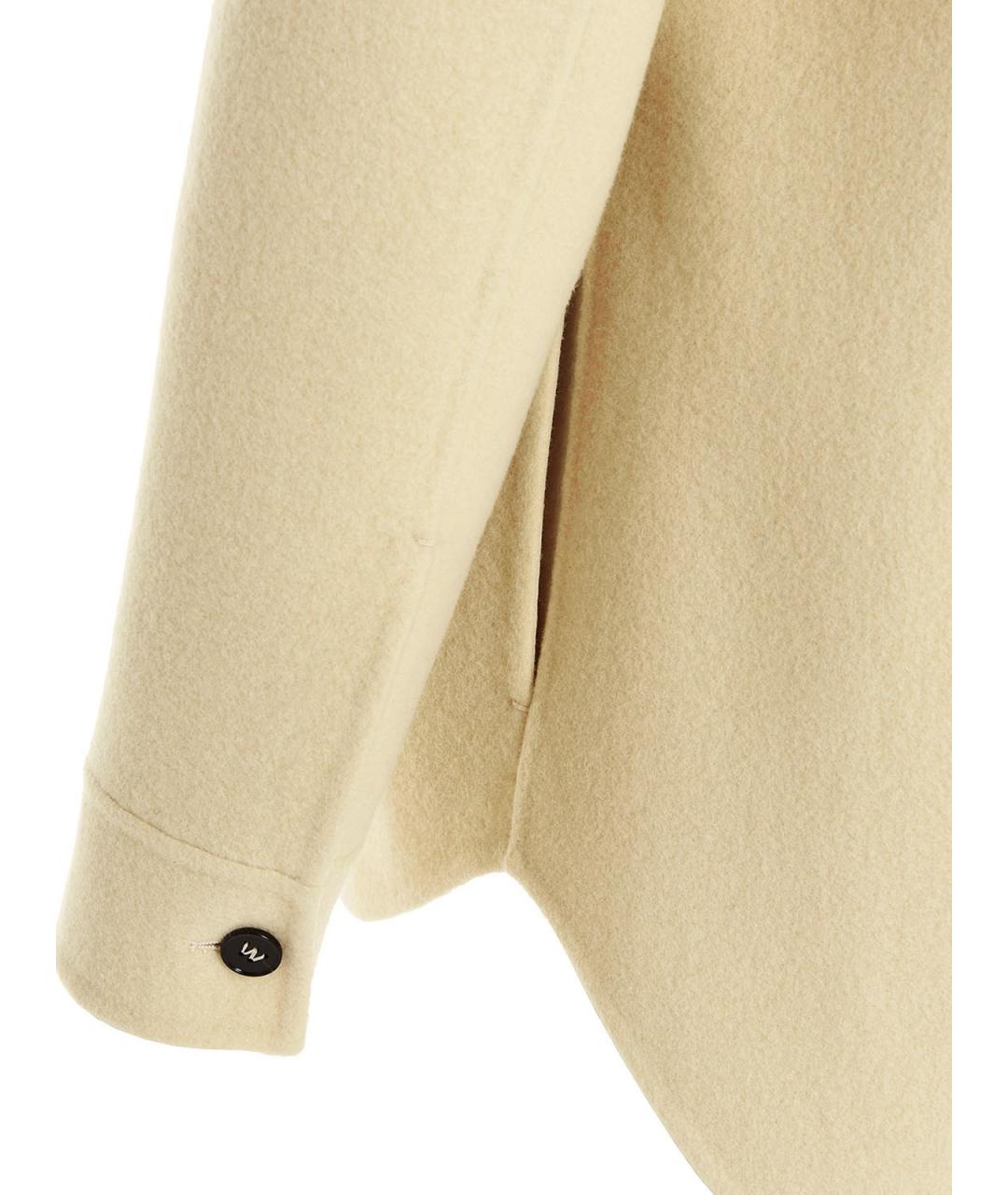 JIL SANDER Желтая шерстяная куртка, фото 4