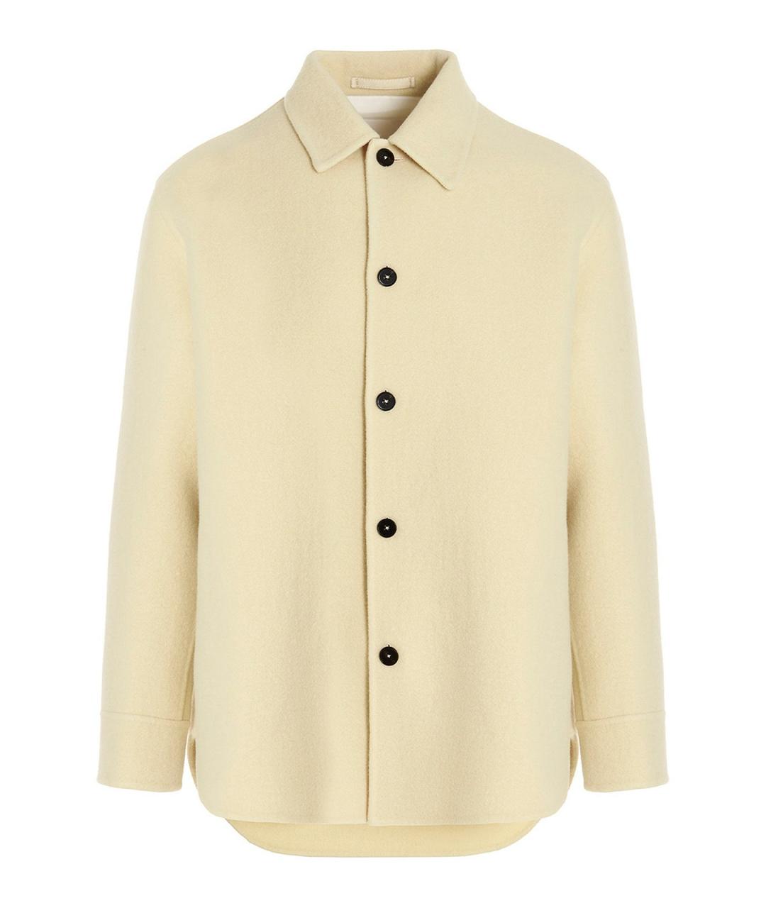 JIL SANDER Желтая шерстяная куртка, фото 1