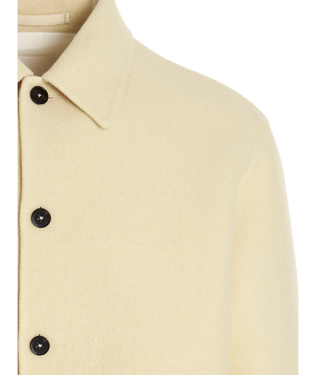 JIL SANDER Желтая шерстяная куртка, фото 3