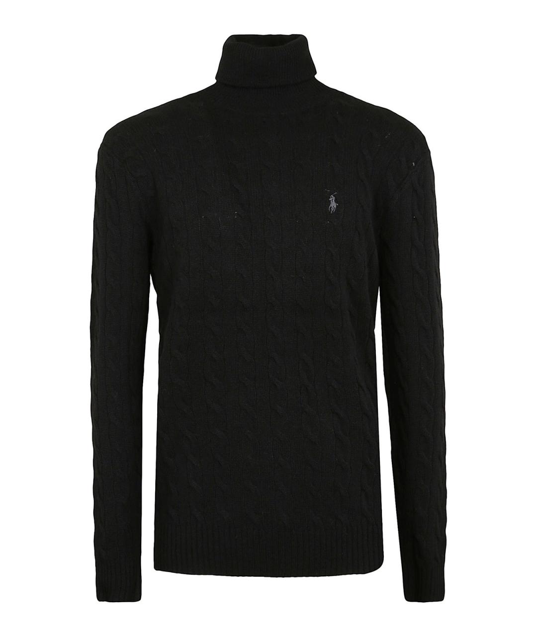 POLO RALPH LAUREN Черная шерстяная водолазка, фото 1
