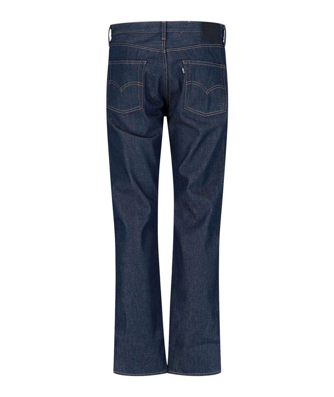 LEVI'S Синие хлопковые прямые джинсы, фото 3