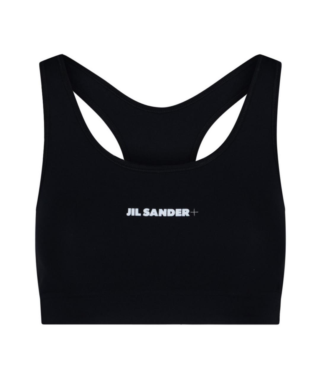 JIL SANDER Черная полиамидовая майка, фото 1