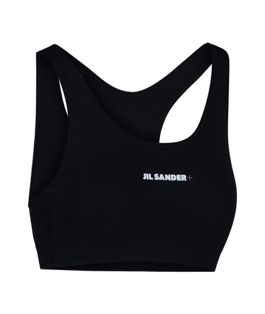 JIL SANDER Черная полиамидовая майка, фото 2